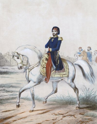 Abdulmecid Ier - Sultan Abduelmecid I (1823-1861) - 匿名 - 1853 - 彩色石版画 - 37x27,4 - 私人收藏 作者 匿名匿名