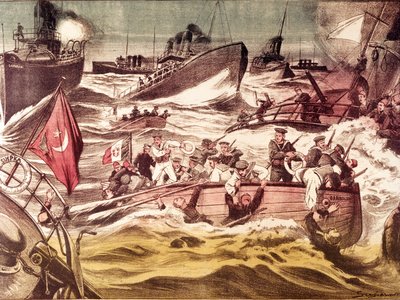 昆福达战役（Kunfida Kunfidah）：在意大利-土耳其战争（1911-1912）期间，于1912年1月7日和8日在红海的沙特阿拉伯昆福达港前进行的海战。 作者 匿名匿名