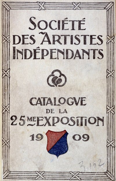 Catalogue cover of the exhibition of the society of independent artists 作者 匿名匿名
