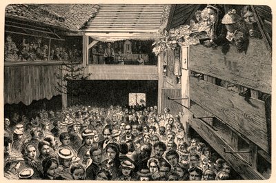 1874 年在瑞士 Porrentruy 庆祝天主教崇拜，照片后。 Louis-Eugene (Louis Eugene) Louvet 在“Les Missions Catholiques au XIXeme Siecle”中雕刻。 私人收藏。 作者 匿名匿名