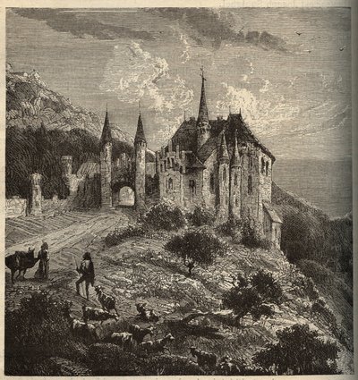 Chateau du Montet - Vandoeuvre-les-Nancy - Lorraine - "PATRIE "中的雕刻 - DESCRIPTION PECTUREQUIREQUE DE LA FRANCE EN 6 VOLUES BY LUCIEN HUARD - 19世纪末 作者 匿名匿名