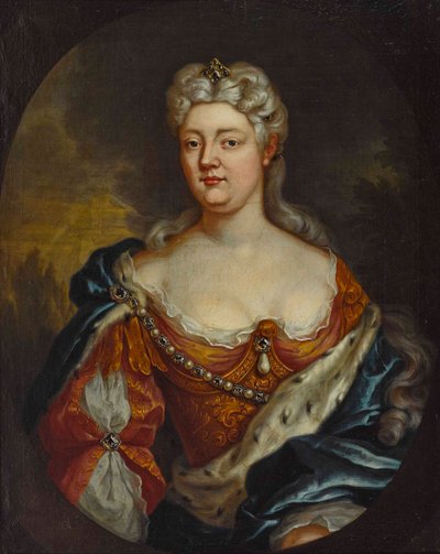 Countess Palatine Caroline of Nassau-Saarbruecken (1704-1774) - Anonymous. Oil on canvas, c. 1725. Dimension : 85x67 cm Private Collection 作者 匿名匿名