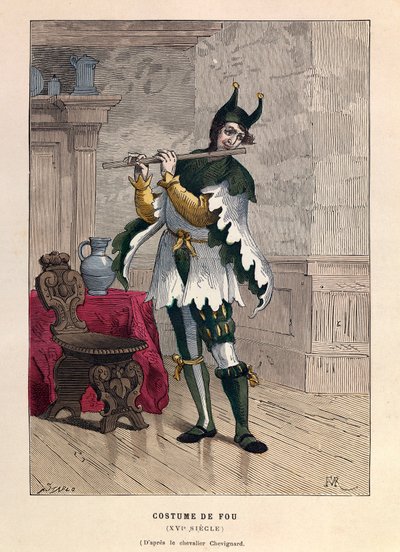 Crazy costume in the 16th century - Costume of a fool 16th Century - private collection 作者 匿名匿名