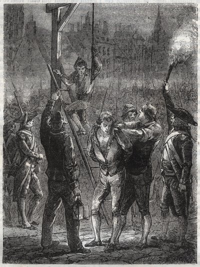 法夫拉斯侯爵托马斯-德-马赫（1744-1790）被处决 - 巴黎，2月19日 作者 匿名匿名