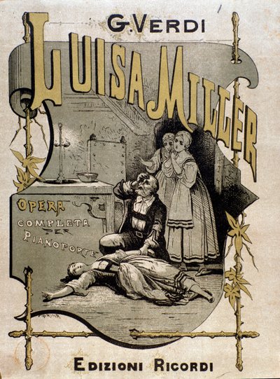 Frontispiece of musical score of Luisa Miller, opera by Giuseppe Verdi 作者 匿名匿名
