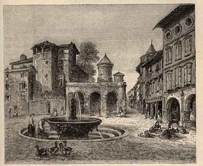 Gaillac - Tarn - Occitanie - "PATRIE "中的雕刻 - LUCIEN HUARD的DESCRIPTION PECTUREQUIREQUE DE LA FRANCE EN 6 VOLUES - 19世纪末 作者 匿名匿名