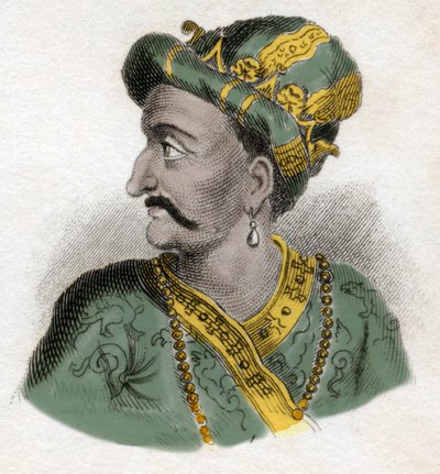 Grand Moghol (Mogol or Moghul) (probably Aurangzeb (1618-1707), also known as Alamgir) (Abu Muzaffar Muhiuddin Muhammad Aurangzeb Alamgi) - 19th century engraving - Milanese 作者 匿名匿名