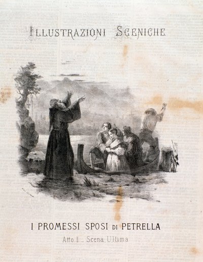 Errico Petrella在曼佐尼之后创作的《订婚者》插图 作者 匿名匿名