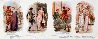 Illustrations for Francesca da Rimini, opera by Zandonai 作者 匿名匿名