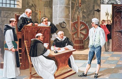 1553 年吉内布拉法院对西班牙神学家米格尔-塞尔维托的判决书，判处他因异端邪说被处以火刑 作者 匿名匿名