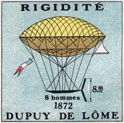 Les balloons: ballon haubanne由Henri Dupuy de Lome（1816-1885）于1872年创作。1925年的匿名插图。私人收藏。 作者 匿名匿名