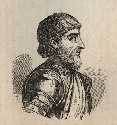 Matteo secondo Visconti (Mathieu II Visconti) - Matteo II Visconti - 1319-1355年 - 雕刻 -。 作者 匿名匿名