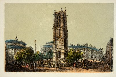 1874年的巴黎。圣雅克塔，私人收藏 作者 匿名匿名