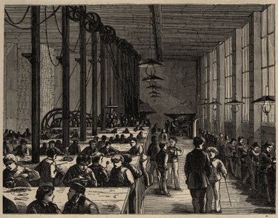 巴黎，迪德洛专业学校--1890年雕刻 作者 匿名匿名