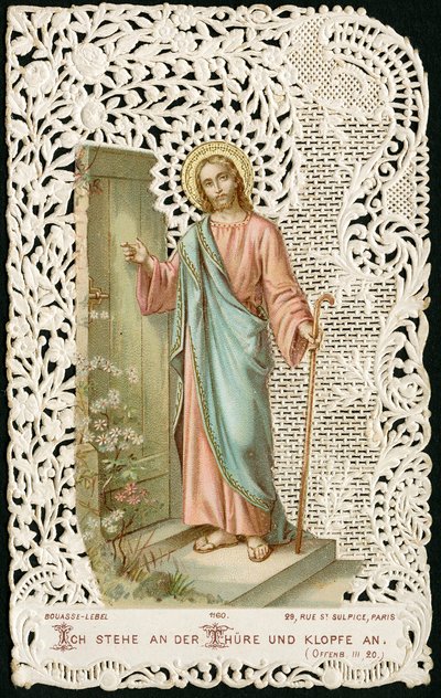 Pious image: Jesus knocking at the door (chromolithography) 作者 匿名匿名