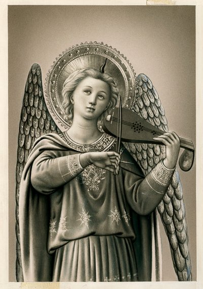 Pious image: a musician angel (print) 作者 匿名匿名