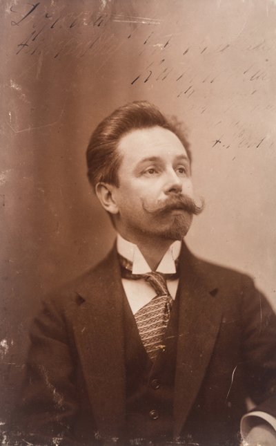 俄罗斯钢琴家和作曲家亚历山大-斯克里亚宾（Scriabin或Skriabin）（1871-1915）的肖像--作曲家亚历山大-斯克里亚宾（1872-1915）的肖像--匿名。照片。私人收藏 作者 匿名匿名