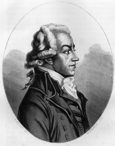 Antoine Pierre Joseph Marie Barnave 的肖像（1761-1793）法国政治家 - 1863 年雕刻在 Dupray de La Maherie 的“The Red Book - Histoire De L