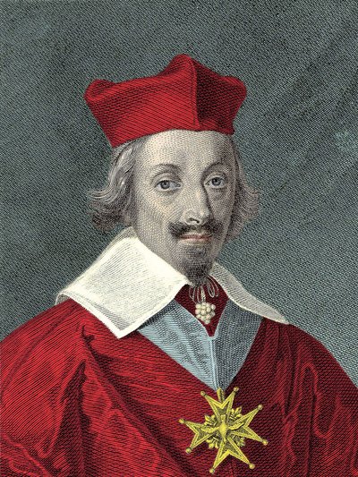 红衣主教黎塞留（1585-1642）板块和法国政治家阿尔芒-让-杜-普莱西的画像 作者 匿名匿名