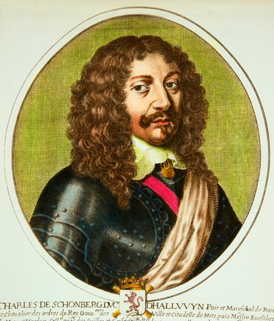 夏尔-德-肖姆贝格（1601-1656）的肖像，路易十三时期法国的对和马歇尔，Privee收藏品 作者 匿名匿名