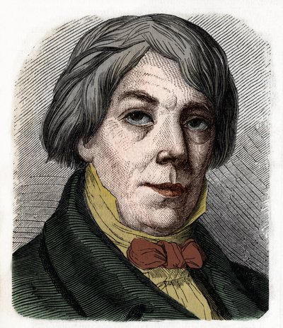 Portrait of Franz Xaver Peter Joseph Schnyder von Wartensee Swiss composer and pedagogue (1786-1868). Engraving from 1855. 作者 匿名匿名