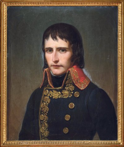 Portrait of General Bonaparte (1769-1821), Anonymous . Oil on canvas 作者 匿名匿名