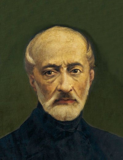 朱塞佩-马志尼（1805-1872）的肖像，意大利政治家和民族主义者。匿名画作 作者 匿名匿名