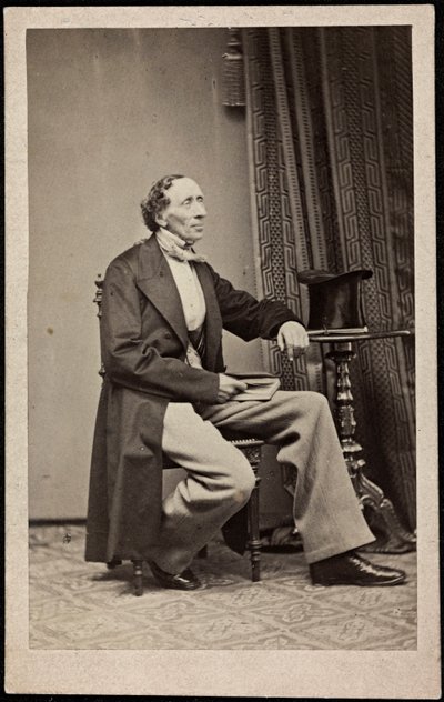 安徒生（1805-1875）的肖像，匿名。照片，约1865年。私人收藏 作者 匿名匿名