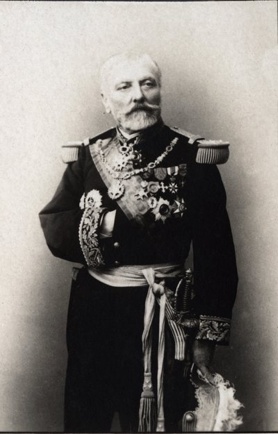 Hyacinthe Laurent Theophile Aube（Admiral Aube）（1826-1890）的画像，法国海军上将。FPL收藏。 作者 匿名匿名