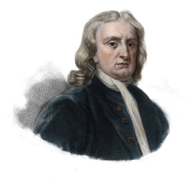 哲学家和数学家艾萨克-牛顿（1642-1727）的肖像，载于 "有用的人的肖像和历史：所有国家和条件下的男女，他们获得了人的认可的权利"，由Societe出版和宣传。 作者 匿名匿名