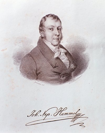 Portrait of Johann Nepomuk Hummel (engraving 作者 匿名匿名