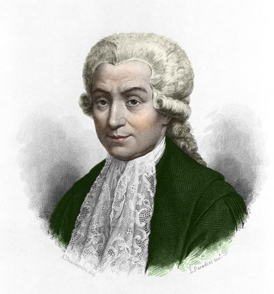 意大利物理学家和医生路易吉-加尔瓦尼（1737-1798）的画像。 作者 匿名匿名
