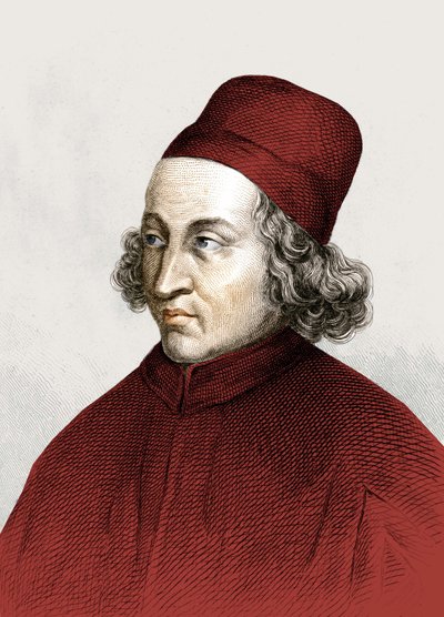 Portrait of Marsilio Ficino, dit en francais Marsile Ficin (1433 - 1499), engraving 18th century. 作者 匿名匿名