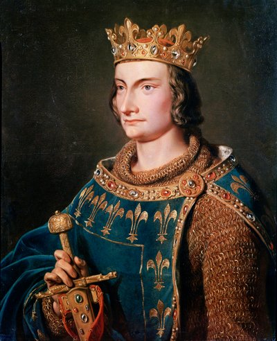Portrait of Philip IV the Bel (1268 - 1314), King of France. Anonymous painting of the 19th century. Castles of Versailles and Trianon. 作者 匿名匿名