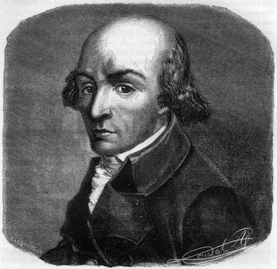 法国政治家Pierre Florent (Pierre-Florent) Louvet, dit Louvet de la Somme (1757-1818)的肖像 - Alphonse de Lamartine (1790-1869) 1865-1866年在 "Histoire des Girondins "的版画 - 私人收藏 作者 匿名匿名