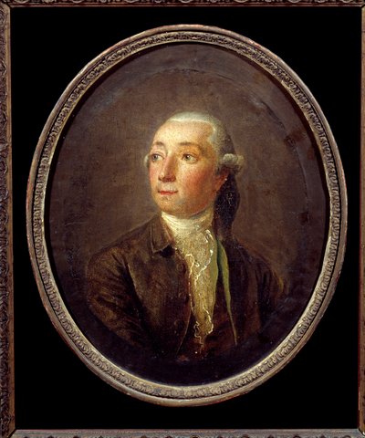 Restif de La Bretonne (1734-1806) 法国作家的肖像。 无名画。 私人收藏。 作者 匿名匿名