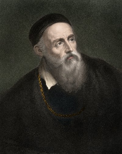提香的肖像（1490-1576），威尼斯画家Tiziano Vecellio 作者 匿名匿名