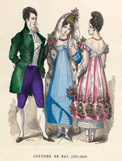 1811-1812年的舞会服装--私人收藏 作者 匿名匿名