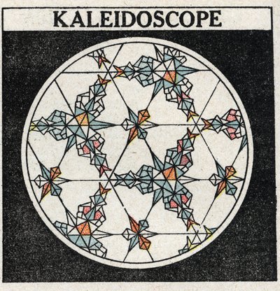 Reflection of light: a kaleidoscope. Anonymous illustration from 1925. Private collection. 作者 匿名匿名