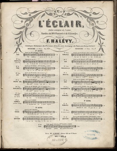Sheet music for “” L