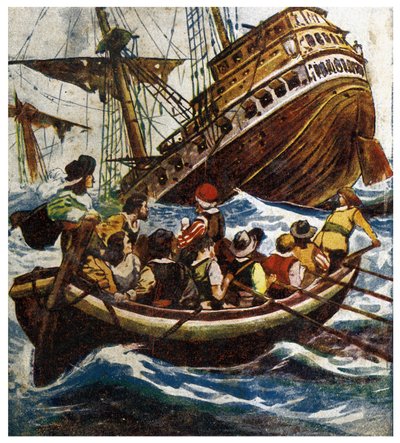 1908 年《海盗摩根历险记》中海燕插图的下沉 作者 匿名匿名