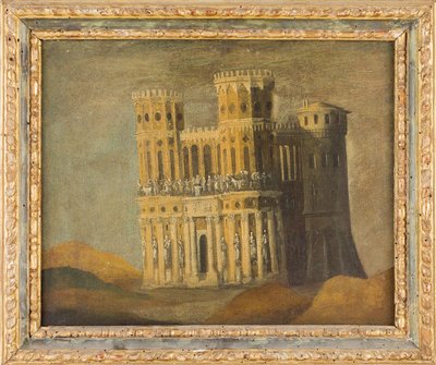 Souvenir imaginaire de Castel Nuovo - Maschio Angioino 的想象回忆，Nome, Francois de（1593 年至 1630 年）。 布面油画，17 世纪前三分之一。尺寸：27,5x34 厘米。 私人收藏 作者 匿名匿名