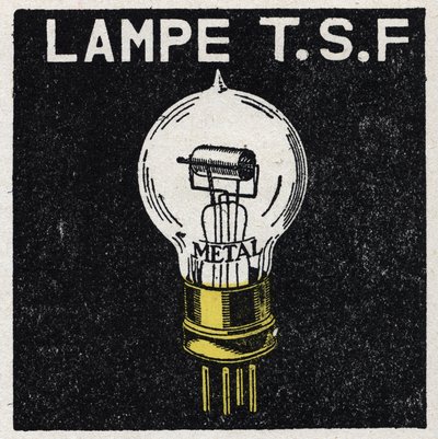 T.S.F.: T.S.F.灯 1925年的匿名插图。私人收藏。 作者 匿名匿名