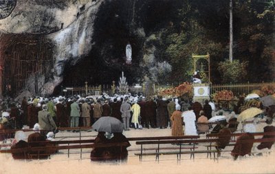 1900年左右，卢尔德-上比利牛斯山的山洞（65）。 作者 匿名匿名