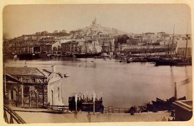 1885-1890年左右的马赛市及其周边地区。老港和拉加德圣母院，私人收藏 作者 匿名匿名