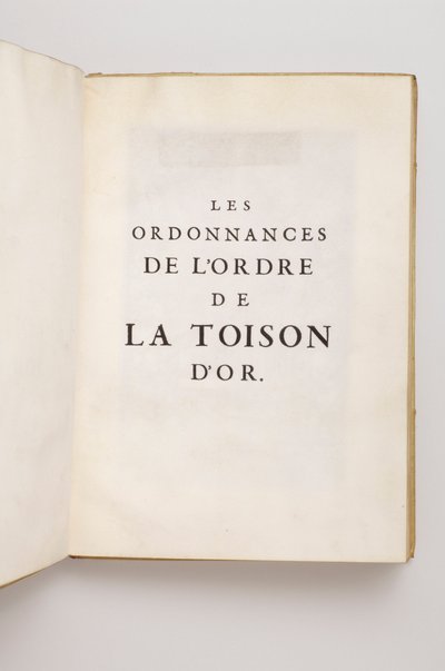 属于卡拉瓦乔侯爵Philippe Sforza Visconti Doria的金羊毛勋章条例--17世纪--。 作者 匿名匿名