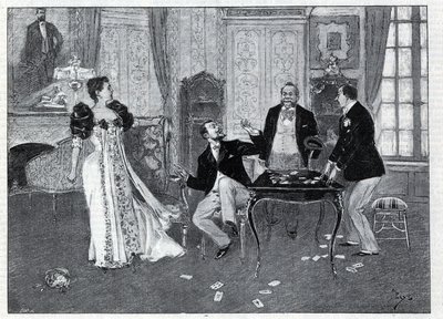 Theatrical representation: “” The Systeme Ribadier””, vaudeville by Georges Feydeau (1862-1921) and Maurice Hennequin (1863-1926) at the Theatre du Palais-Royal in Paris. Engraving in “Le monde illustree”” of 1892. Private collection. 作者 匿名匿名