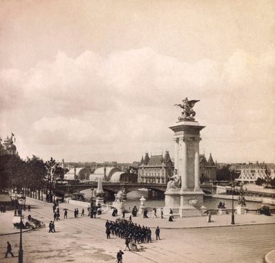 1900年世界博览会--巴黎1900年世界博览会：亚历山大三世桥的塔架--私人收藏 作者 匿名匿名