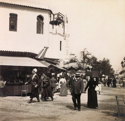 1900年万国博览会 - 1900年巴黎万国博览会。开罗的街道--私人收藏 作者 匿名匿名