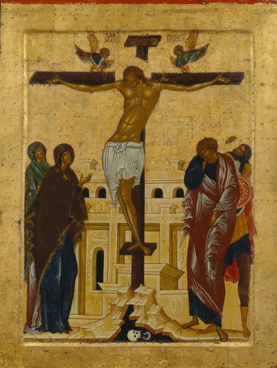 耶稣受难日，1497年 作者 匿名俄罗斯圣像画家